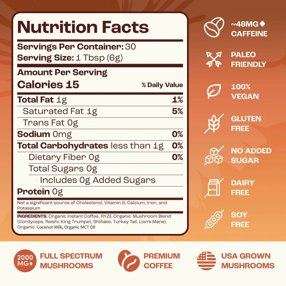 Organic Mushroom Coffee Powder