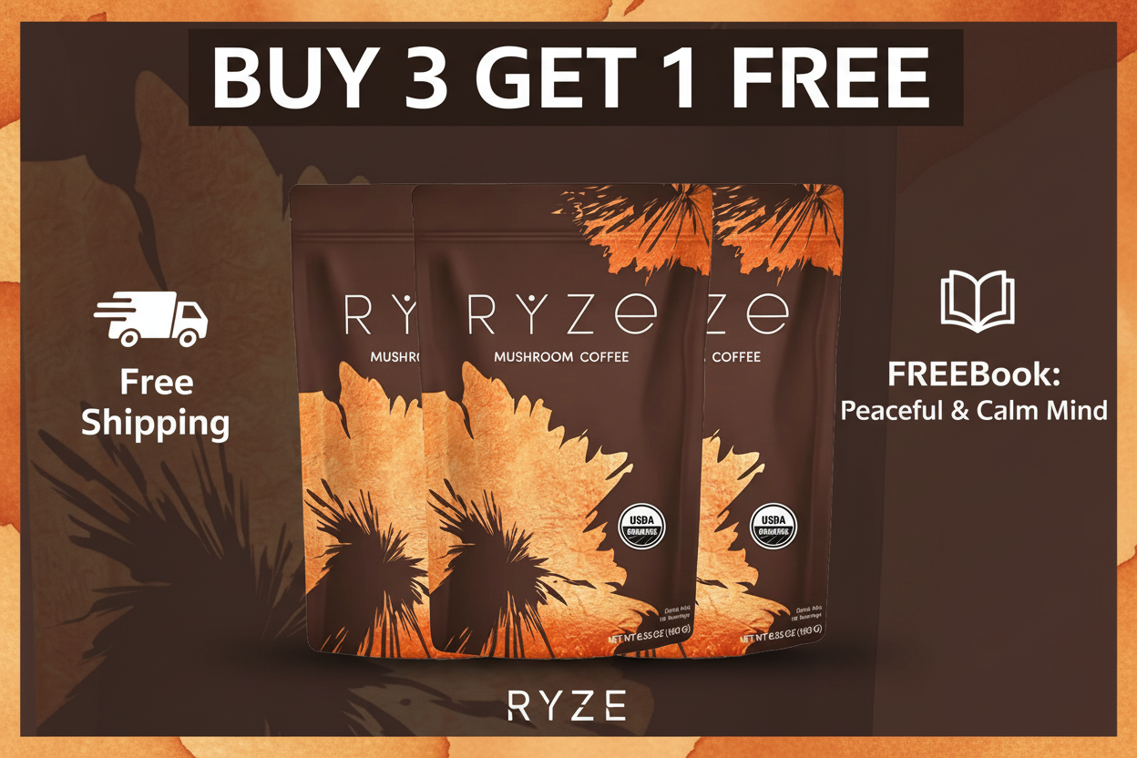 Mushroom Coffee Bundle – Buy 3 Get 1 Free